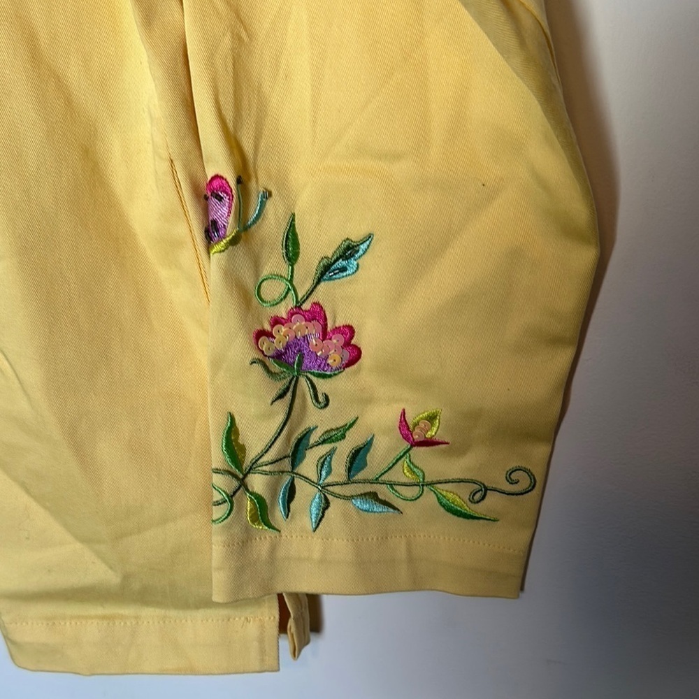 Quaker Factory Embroidered Yellow Jacket - Picture 4 of 8